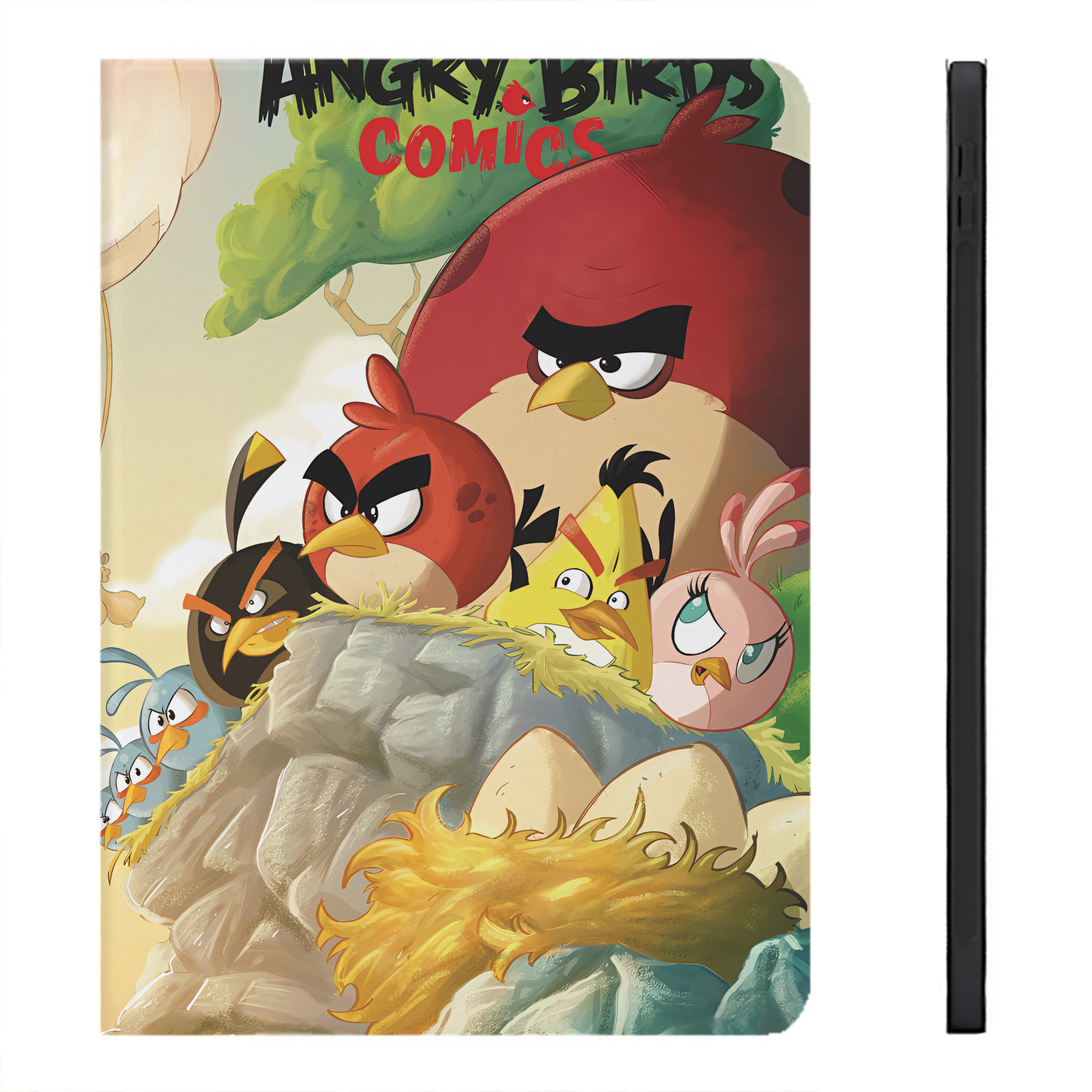 （画像用） Angry Birds アングリーバード IPadケース ペンホルダー付き ブックスタイルデザイン